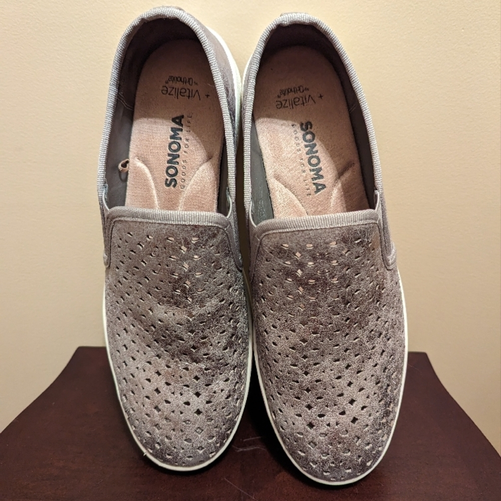 Sonoma Women's Gold Slip-On Shoes